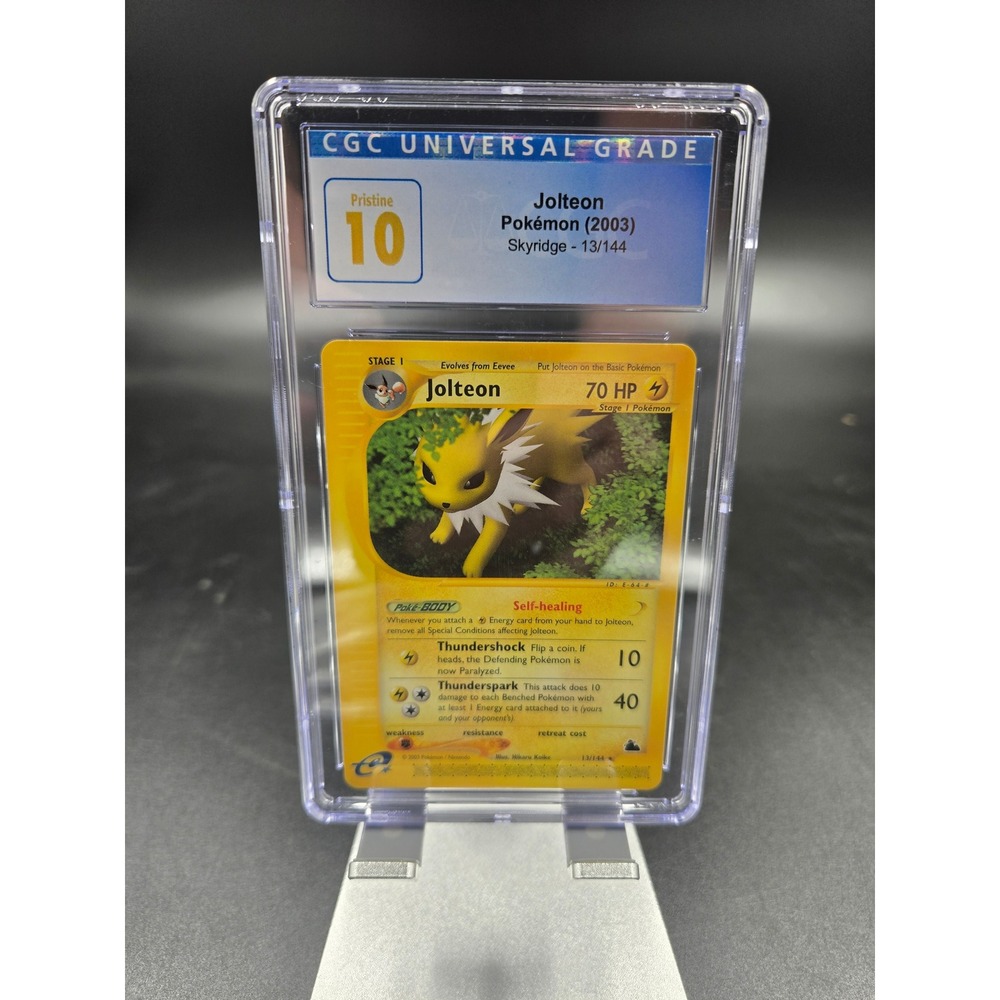 Jolteon 2003 Pokemon Skyridge 13/144 CGC Pristine 10 Rare Card